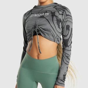 GYMSHARK POWER PULLOVER crop top long sleeve shirt Brand new small hoodie